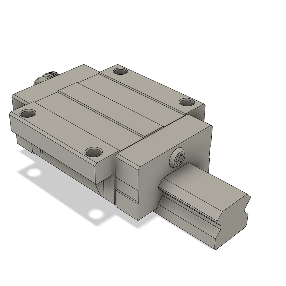 LSH30BK-F2N-H-B-M6 AIRTAC PROFILE RAIL BEARING<br>LSH 30MM SERIES, HIGH ACCURACY WITH LIGHT PRELOAD (B), BOTTOM MOUNTING FLANGE - NORMAL BODY